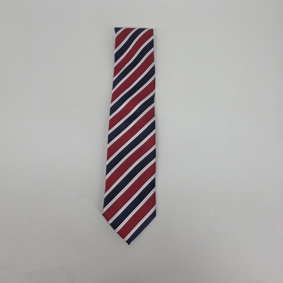 Covington Other - Covington Men's Regimental Stripe Tie Navy Blue Red White Business Classic